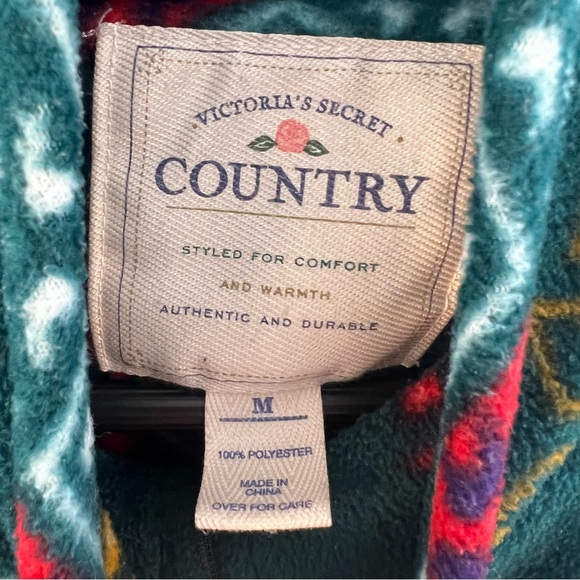 Vintage Victorias Secret Country Fleece Oversized Snow Winter Womens M Medium - Picture 3 of 3
